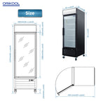 ORIKOOL Glass Door Merchandiser Refrigerator