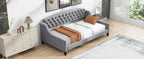 Modern Luxury Tufted Button Daybed - Twin, Gray