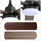Low Profile 42 Inch Ceiling Fan With LED Light