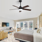 Low Profile 42 Inch Ceiling Fan With LED Light