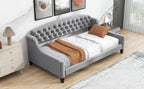 Modern Luxury Tufted Button Daybed - Twin, Gray