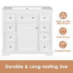 36" Bathroom Vanity without Sink, Cabinet Base Only