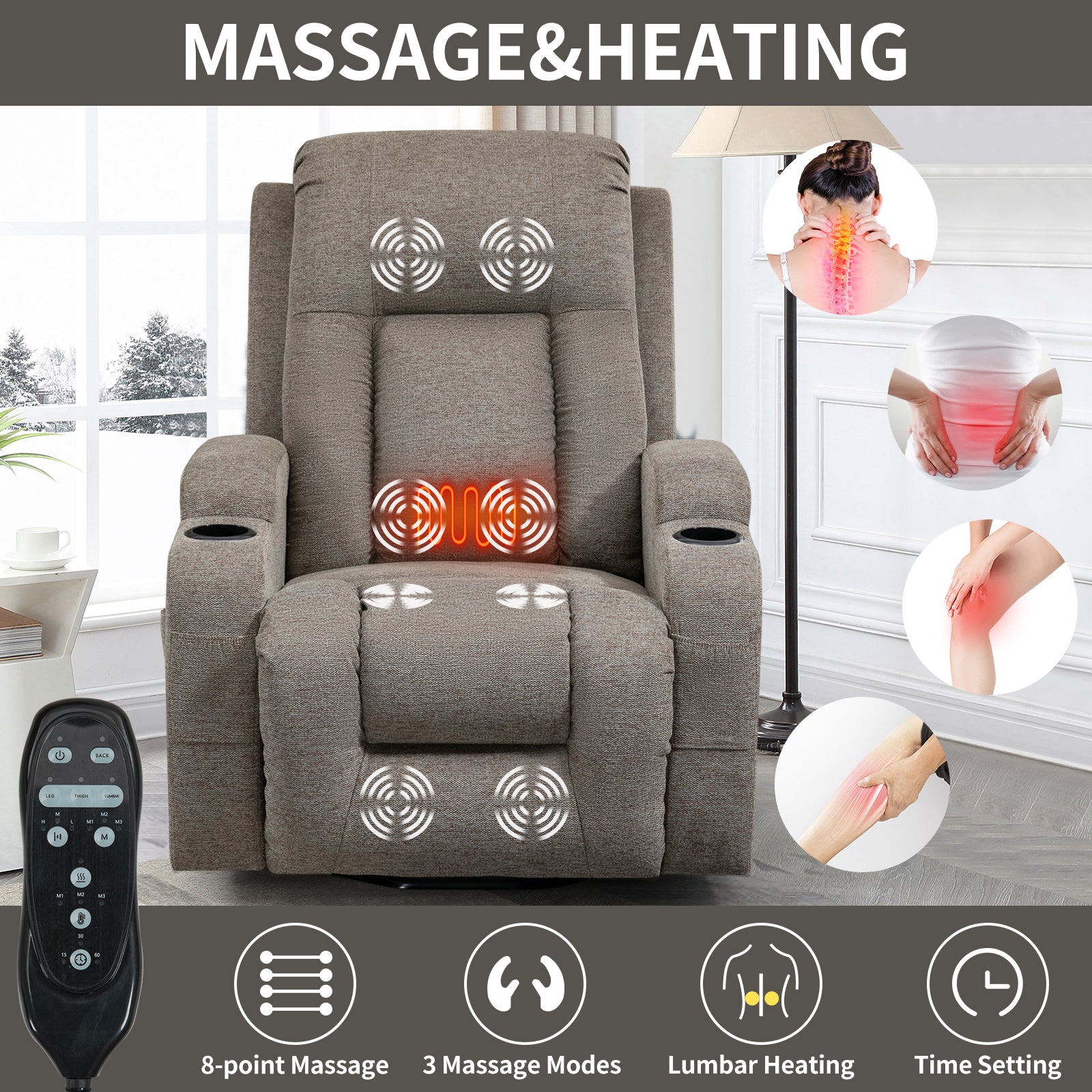 Comfortmax Infinite Position Power Lift Recliner Chair