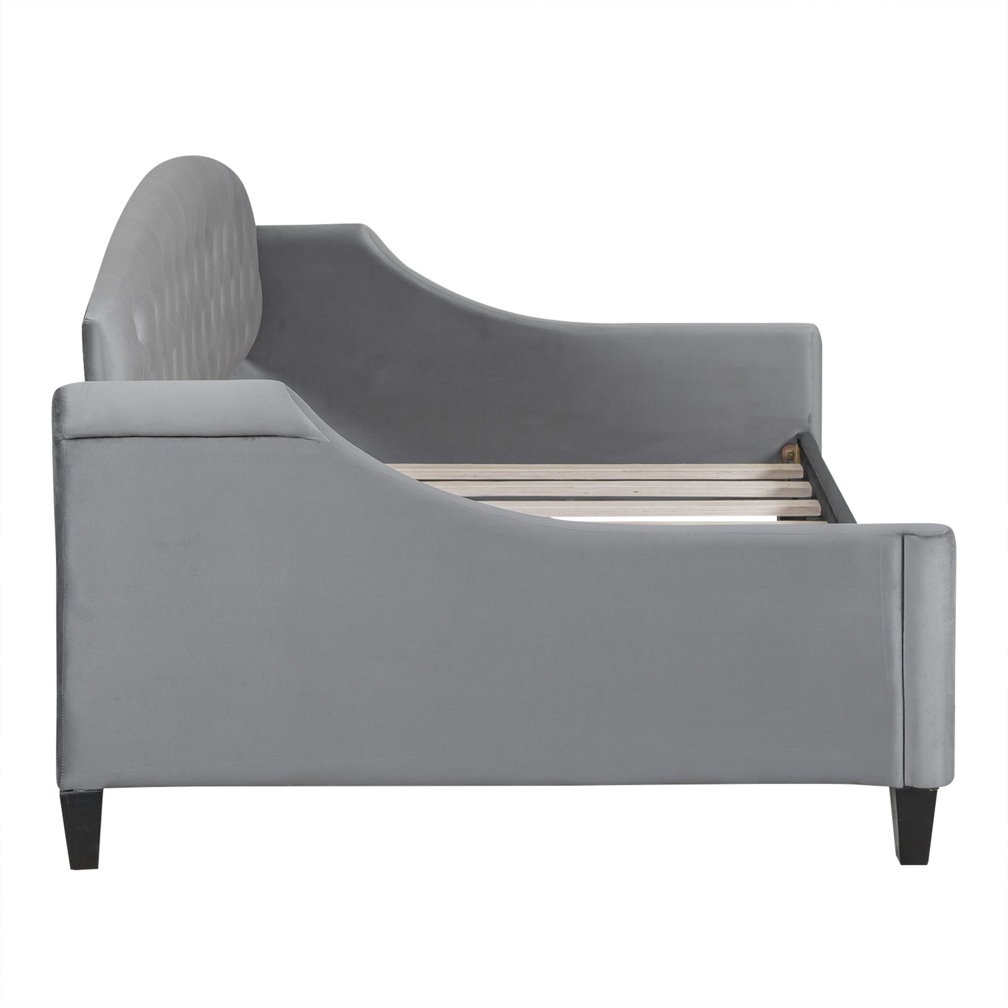 Modern Luxury Tufted Button Daybed - Twin, Gray