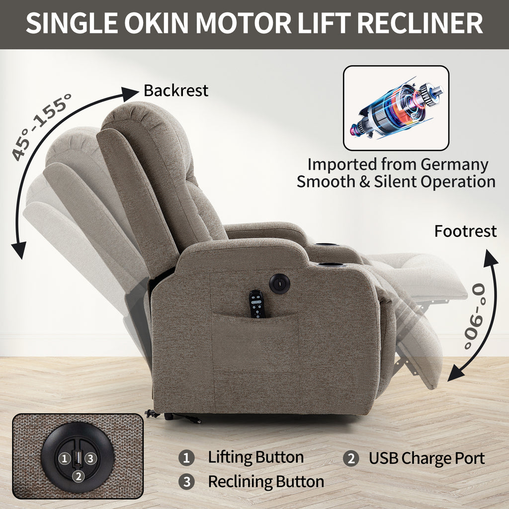 Comfortmax Infinite Position Power Lift Recliner Chair