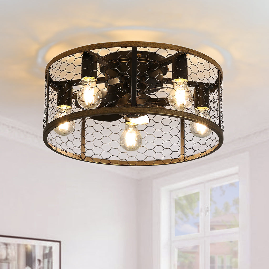 20 Inch Industrial Caged Ceiling Fan