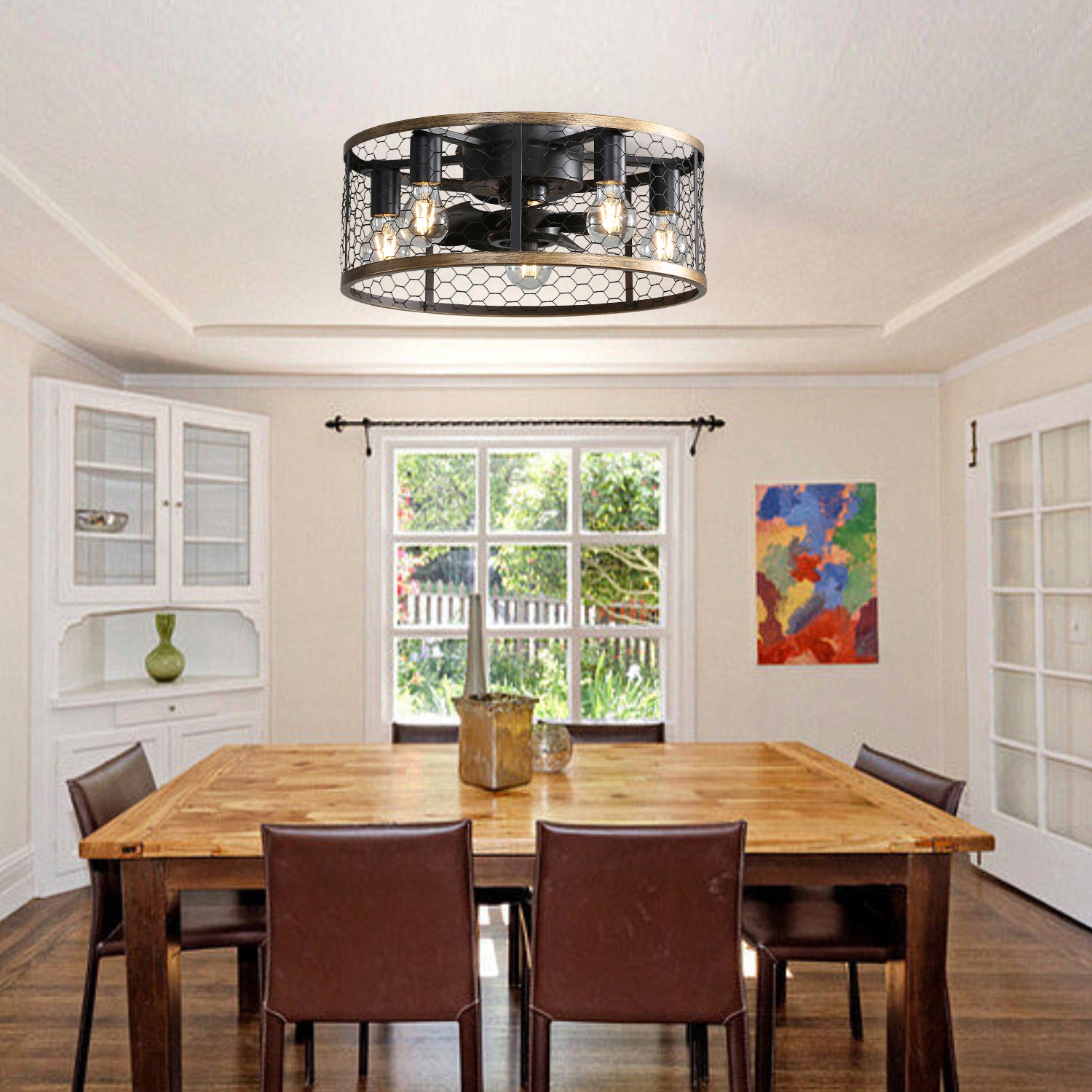 20 Inch Industrial Caged Ceiling Fan