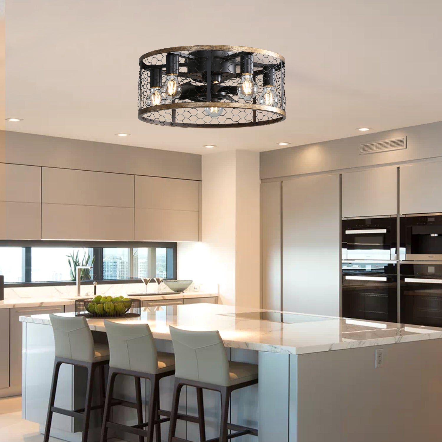 20 Inch Industrial Caged Ceiling Fan