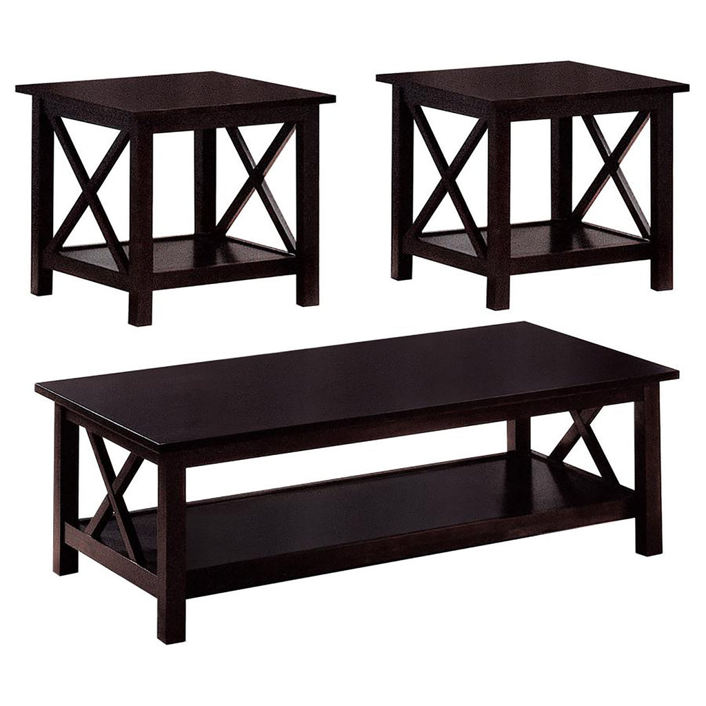Dark Merlot 3-Piece Occasional Set