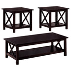 Dark Merlot 3-Piece Occasional Set