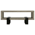 Grey Driftwood 1-Shelf Coffee Table