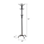 Black Metal Coat Rack