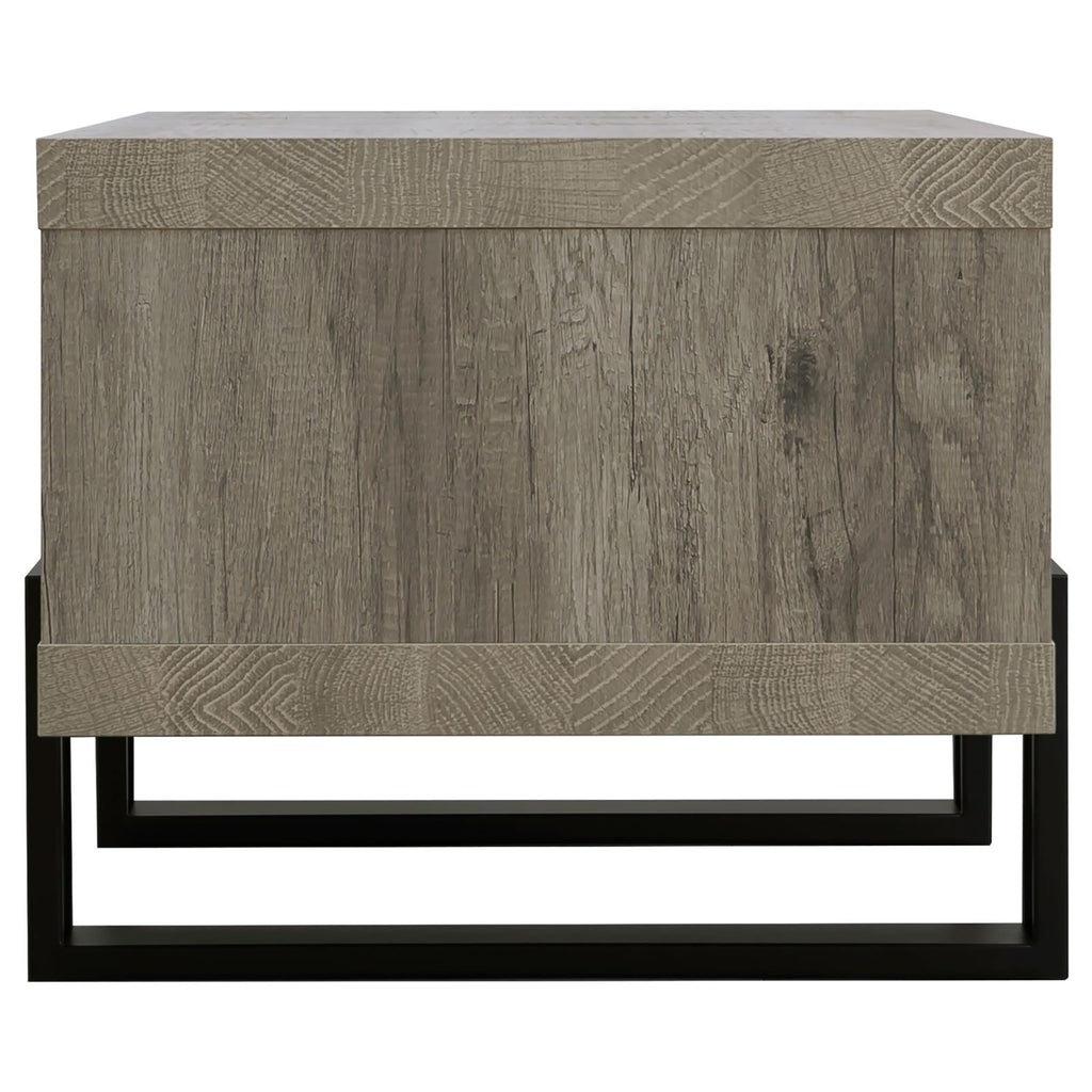 Grey Driftwood 1-Shelf Coffee Table
