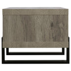 Grey Driftwood 1-Shelf Coffee Table