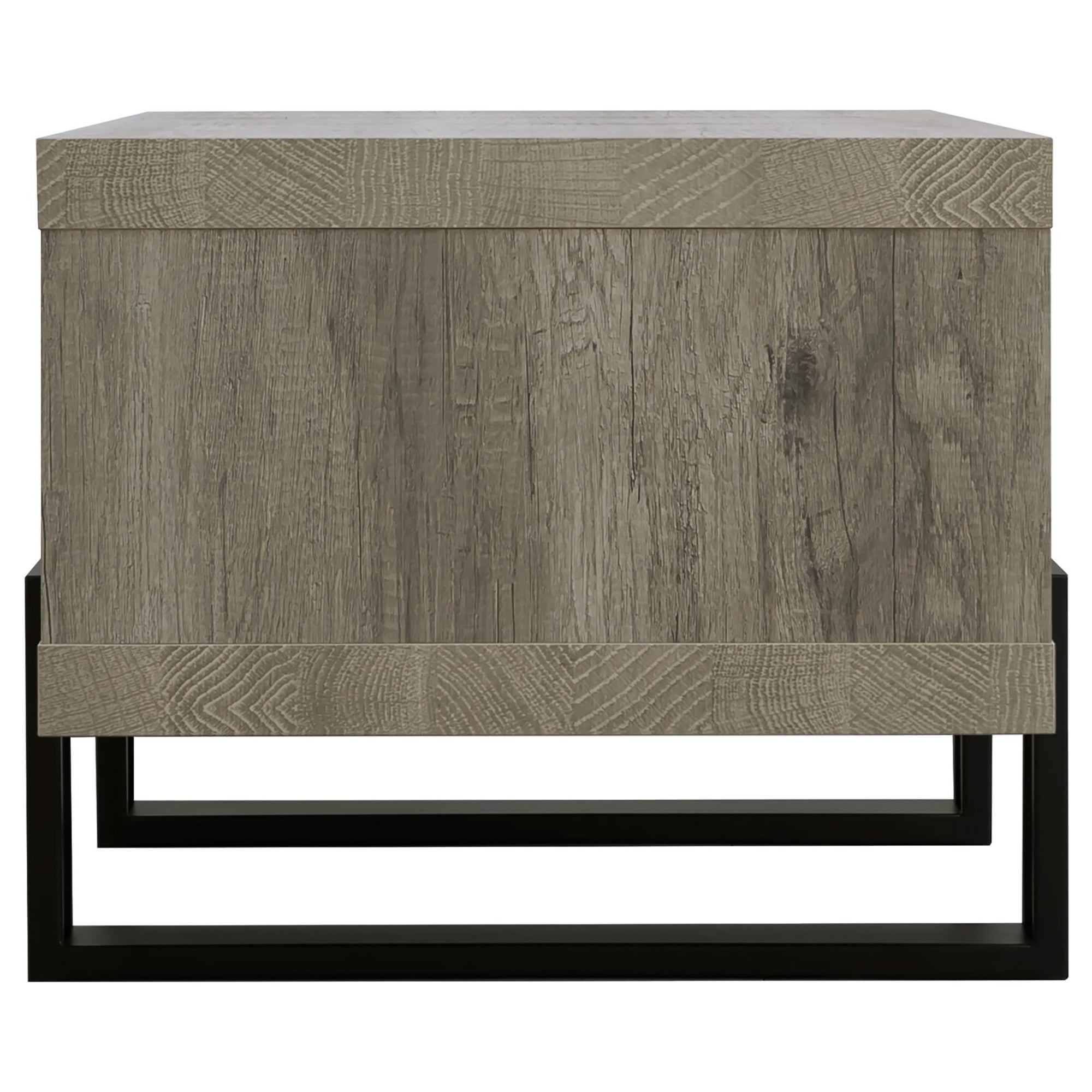Grey Driftwood 1-Shelf Coffee Table