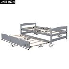 Twin Size Platform Bed with Twin Size Trundle