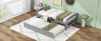 Twin Size Platform Bed with Twin Size Trundle