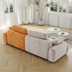Large Two Seat Modern Upholstered Sofa