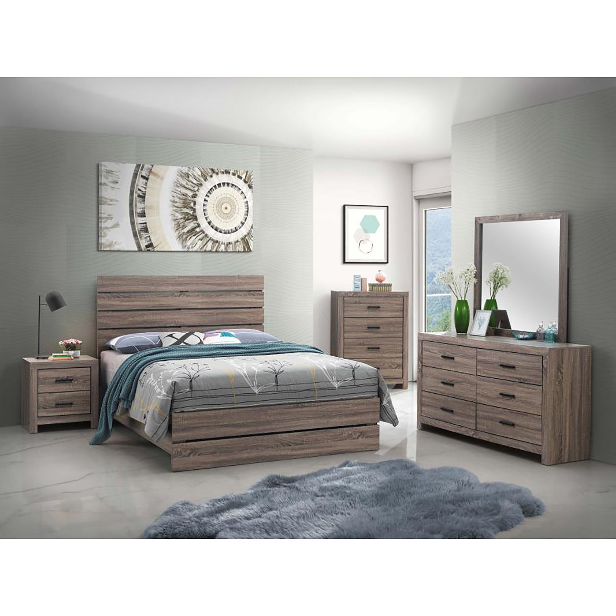 Barrel Platform Bed