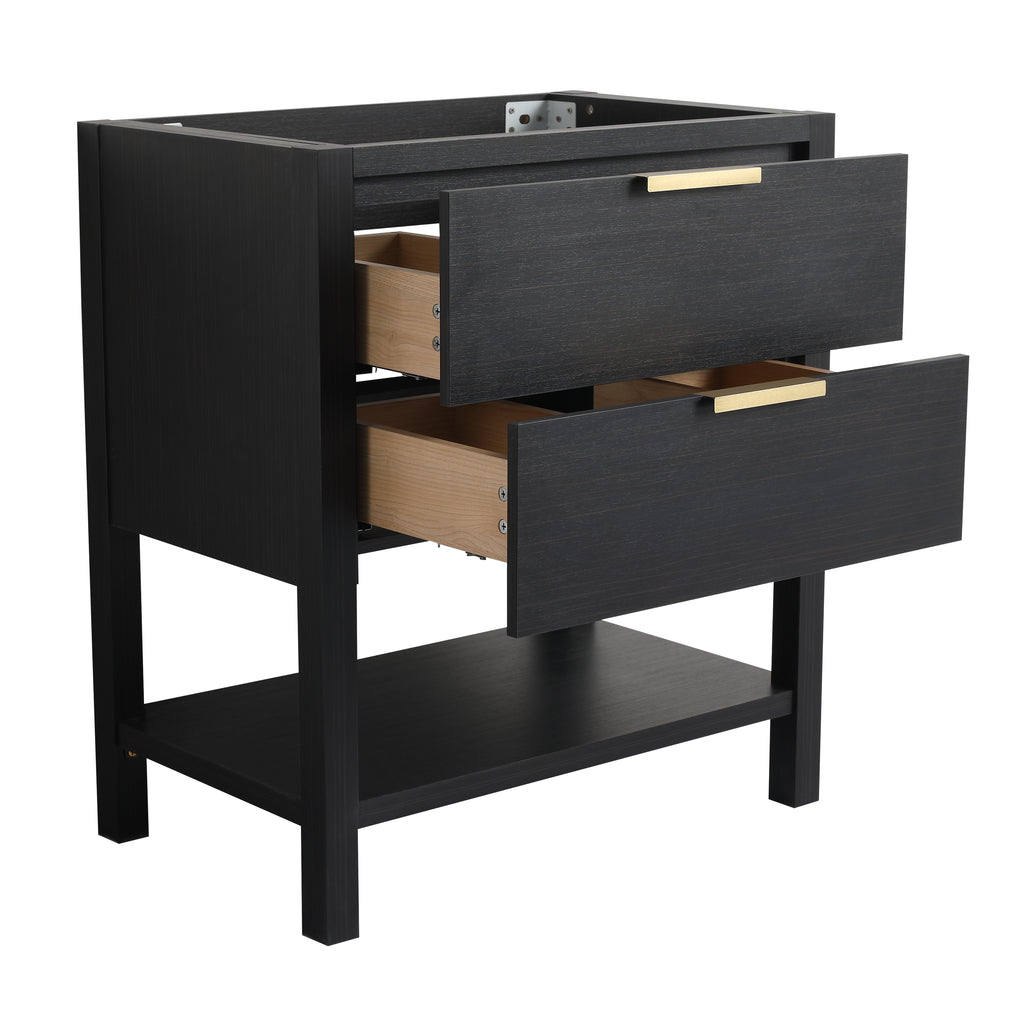30 Inch Bathroom Vanity - Plywood With 2 Drawers