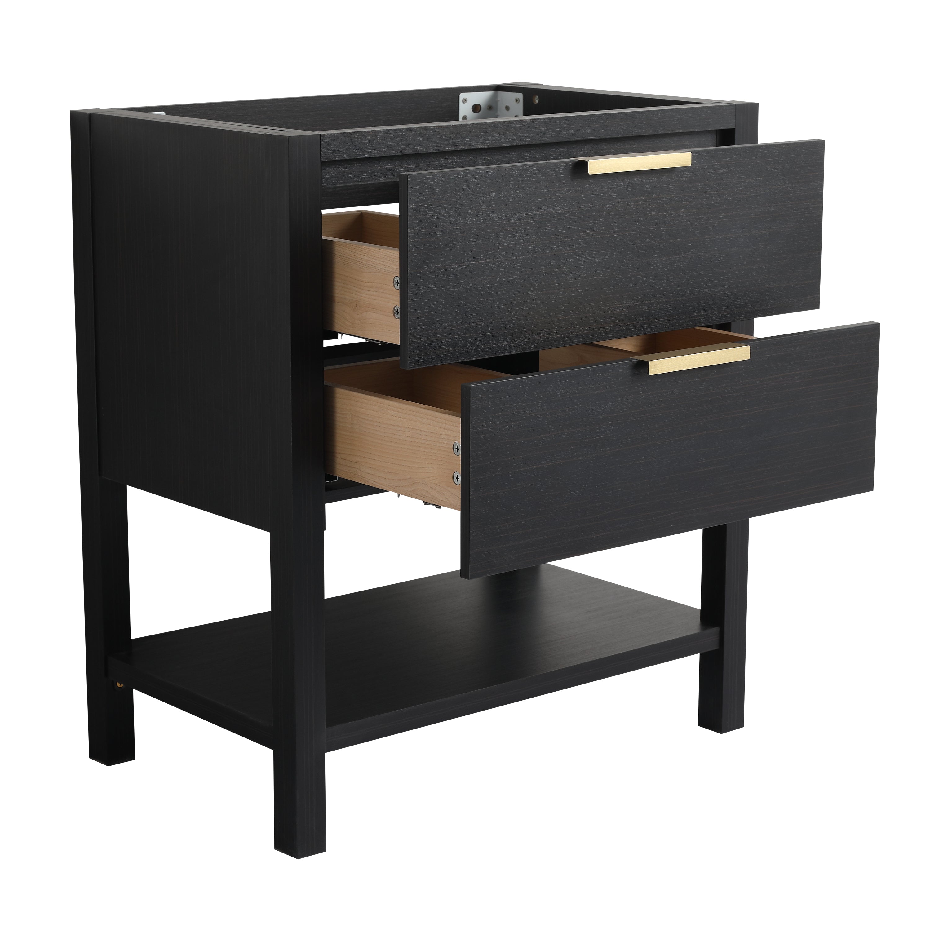 30 Inch Bathroom Vanity - Plywood With 2 Drawers