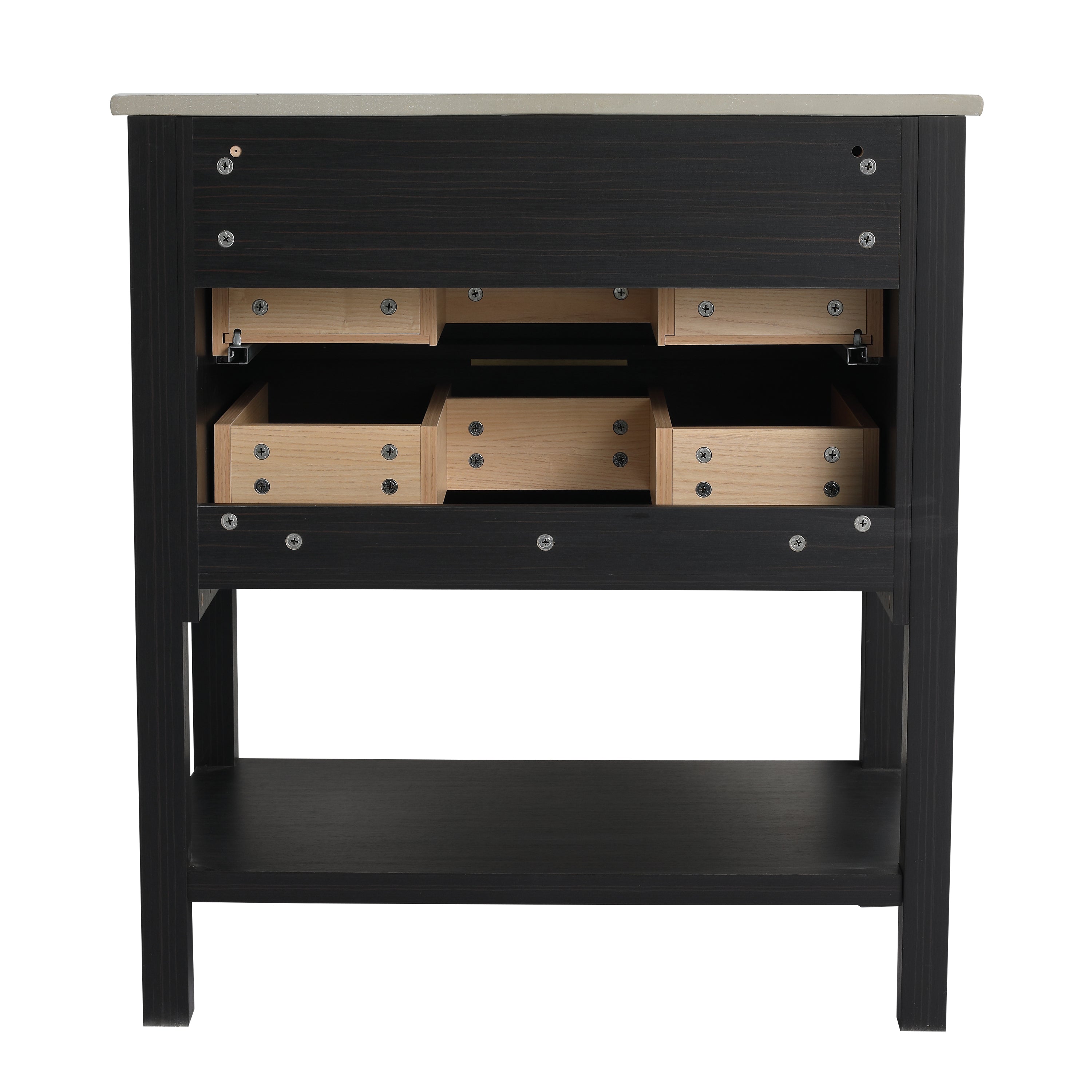 30 Inch Bathroom Vanity - Plywood With 2 Drawers