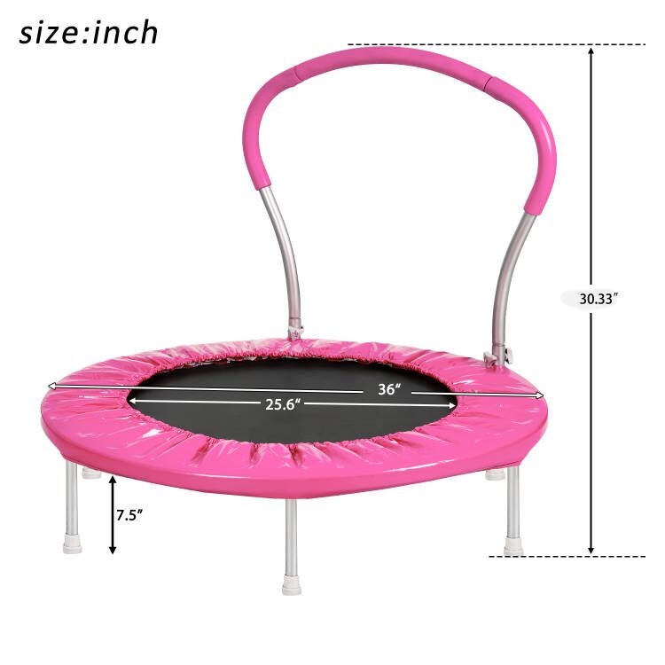 36" Trampoline With Handle - Metal