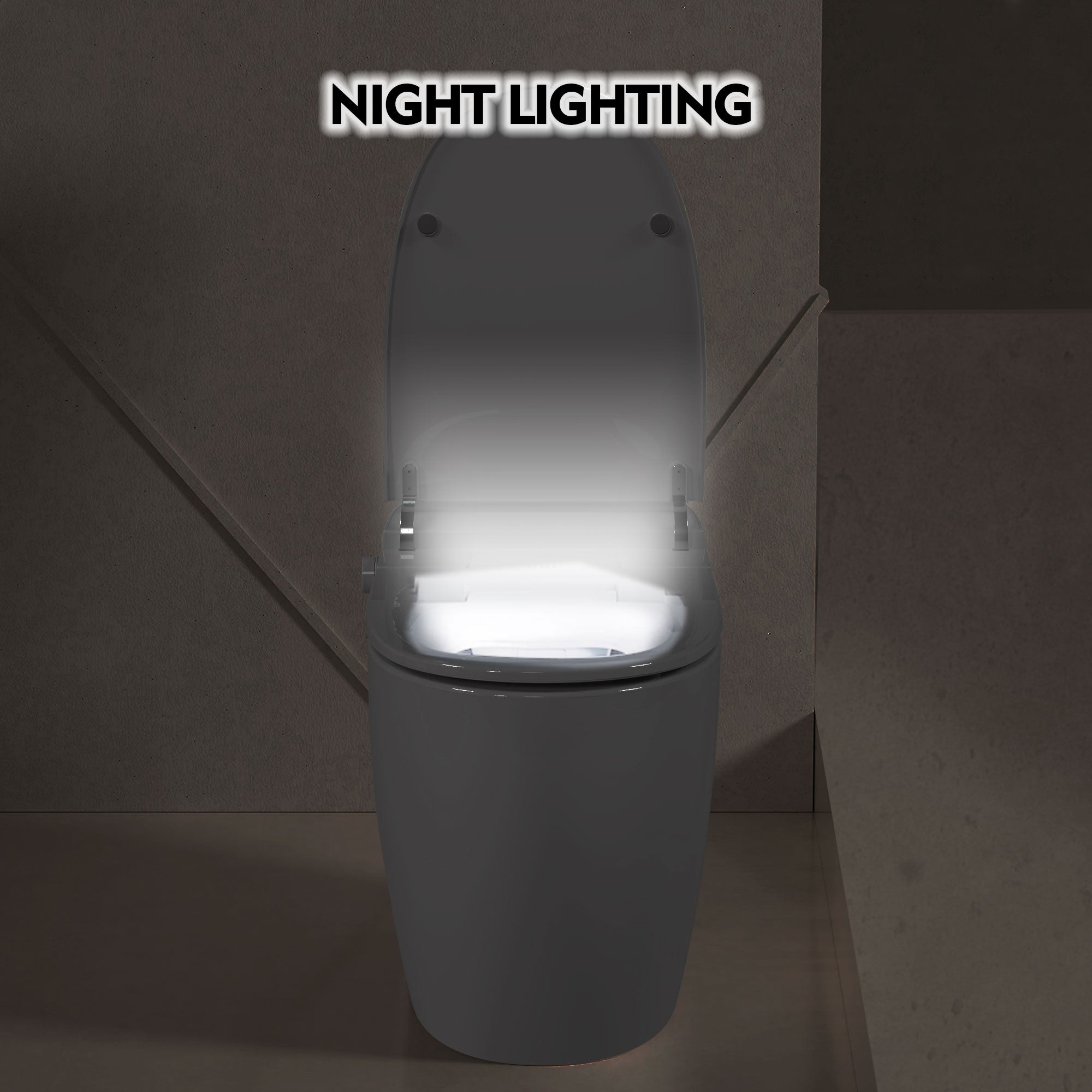 Heated Seat Smart Toilet - One Piece Design with Automatic Flush