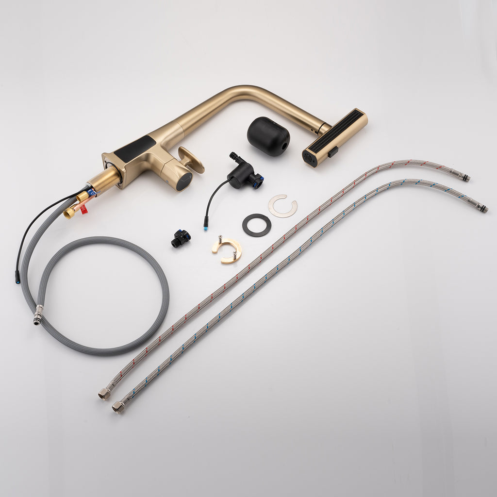 Brushed Gold Kitchen Faucet