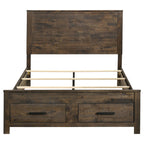 Rustic Golden Storage Bed