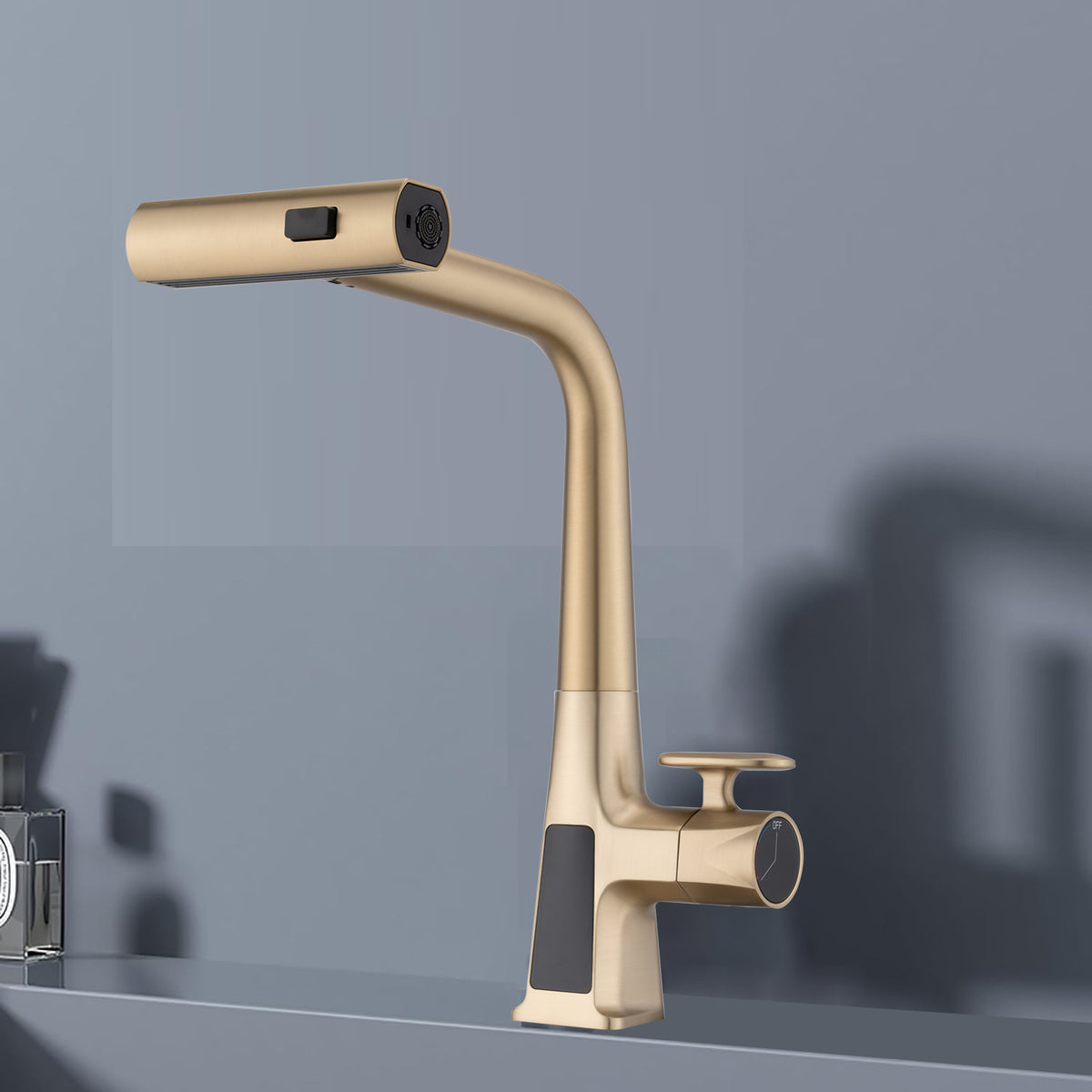 Brushed Gold Kitchen Faucet