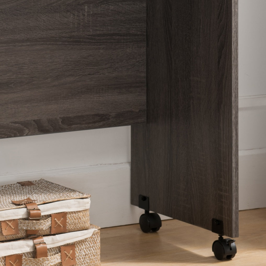 Wooden Mobile Computer Desk - Distressed