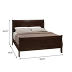Cappuccino Full Sleigh Bed