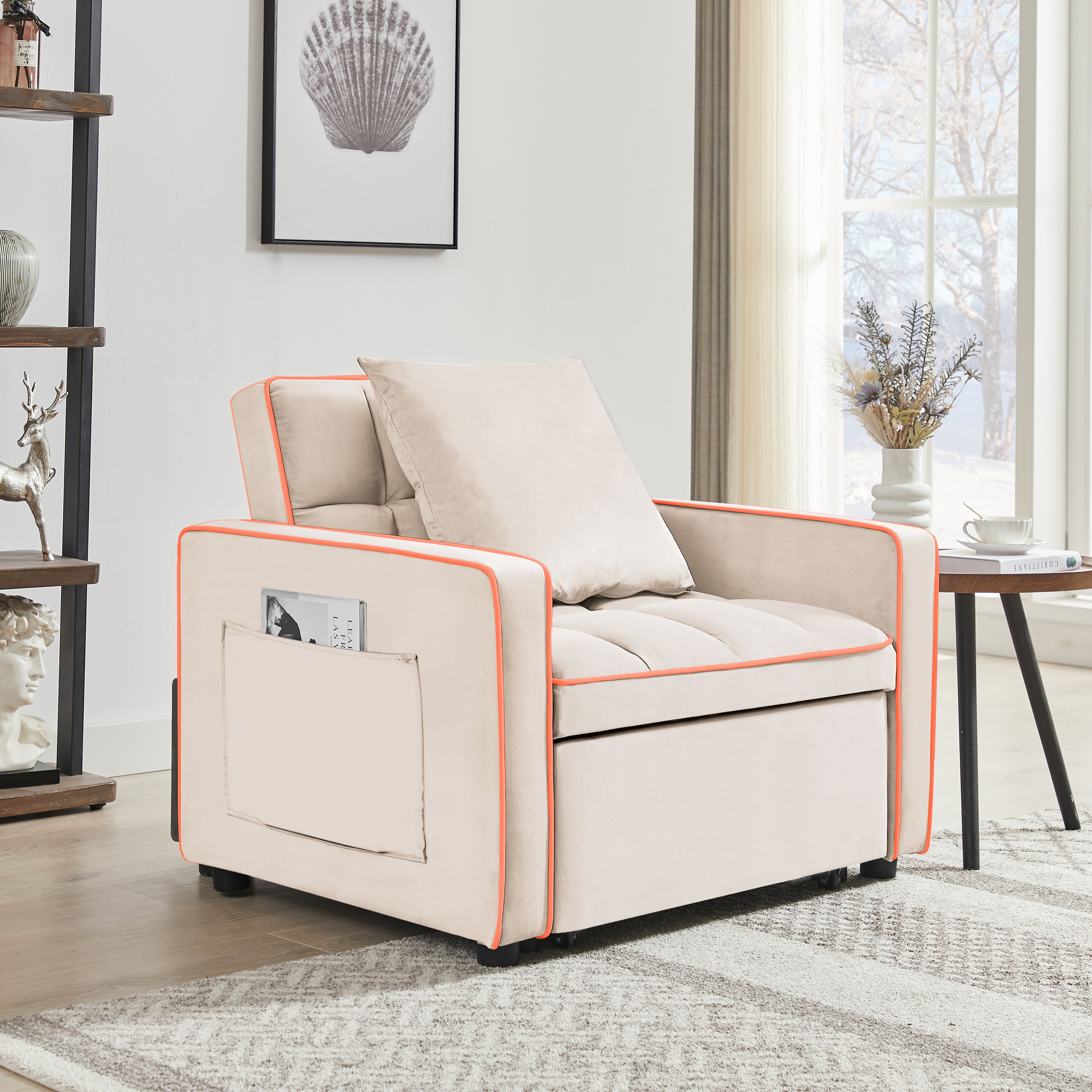 Three-in-One Sofa Bed Chair