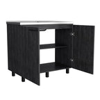 Utility Sink Cabinet Burwood, Kitchen, Smokey
