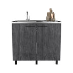 Utility Sink Cabinet Burwood, Kitchen, Smokey