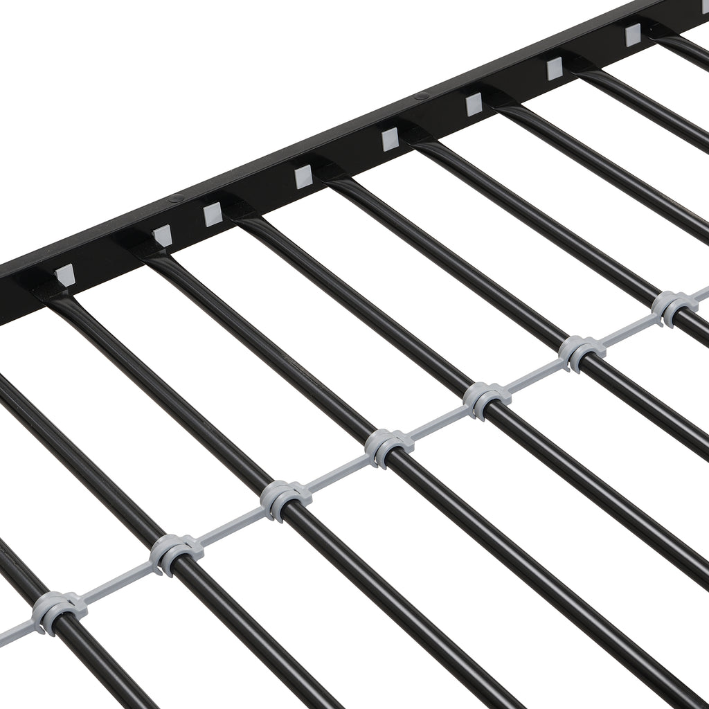 Twin Over Full Metal Bunk Bed with Trundle