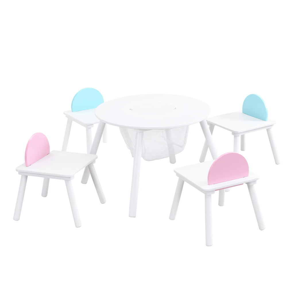 Children's Panel Table with 4 Chairs