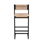 Honey Bar Stools Set of 2 - Paper Rope Weave Dining Chairs