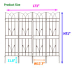 4 Pack Metal Garden Trellis 71" x 17.7"