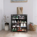 4 Layers Glass Door Cabinet