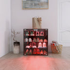 4 Layers Glass Door Cabinet