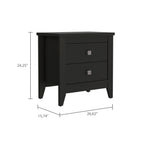 Breeze Four-Legged Modern Bedroom Nightstand