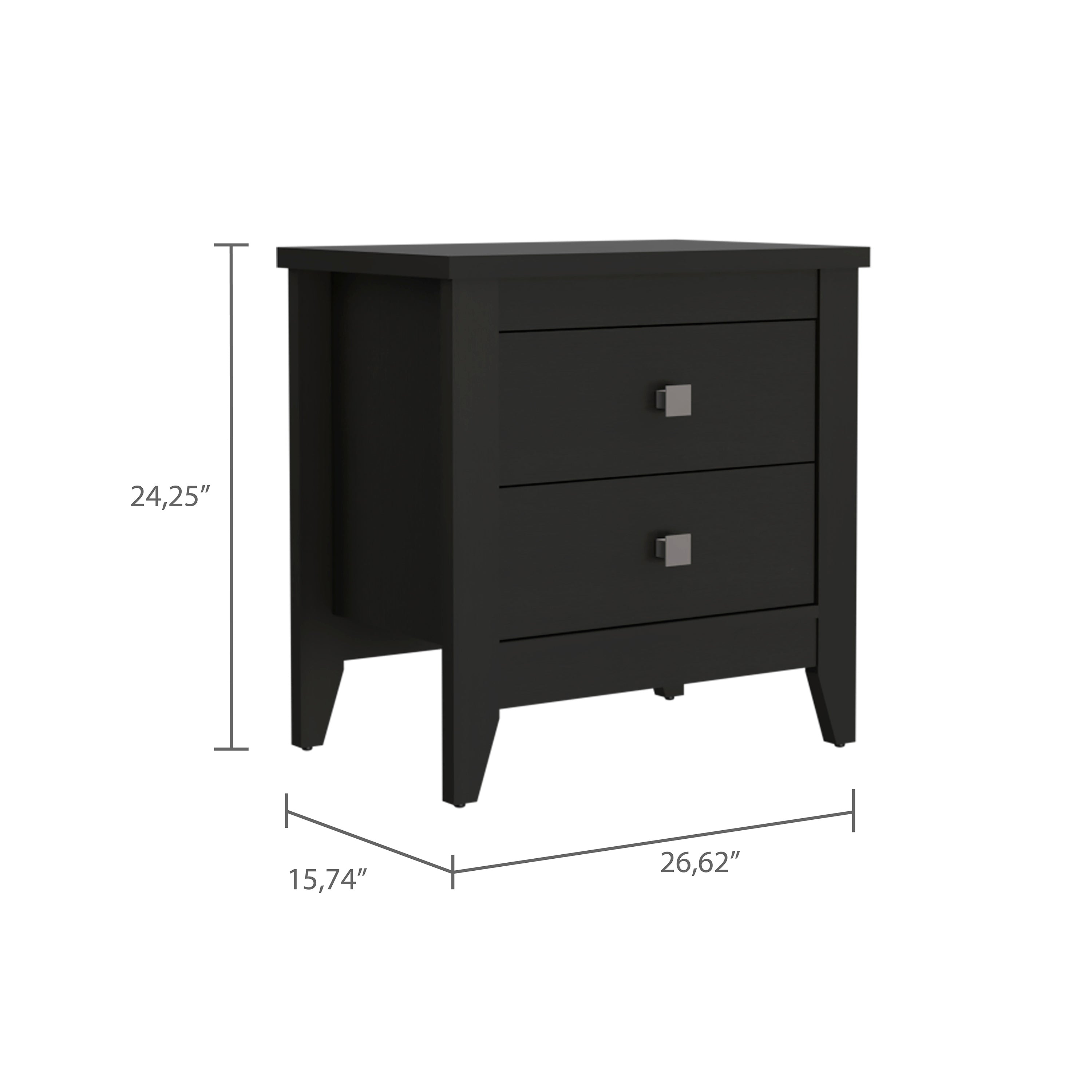 Breeze Four-Legged Modern Bedroom Nightstand