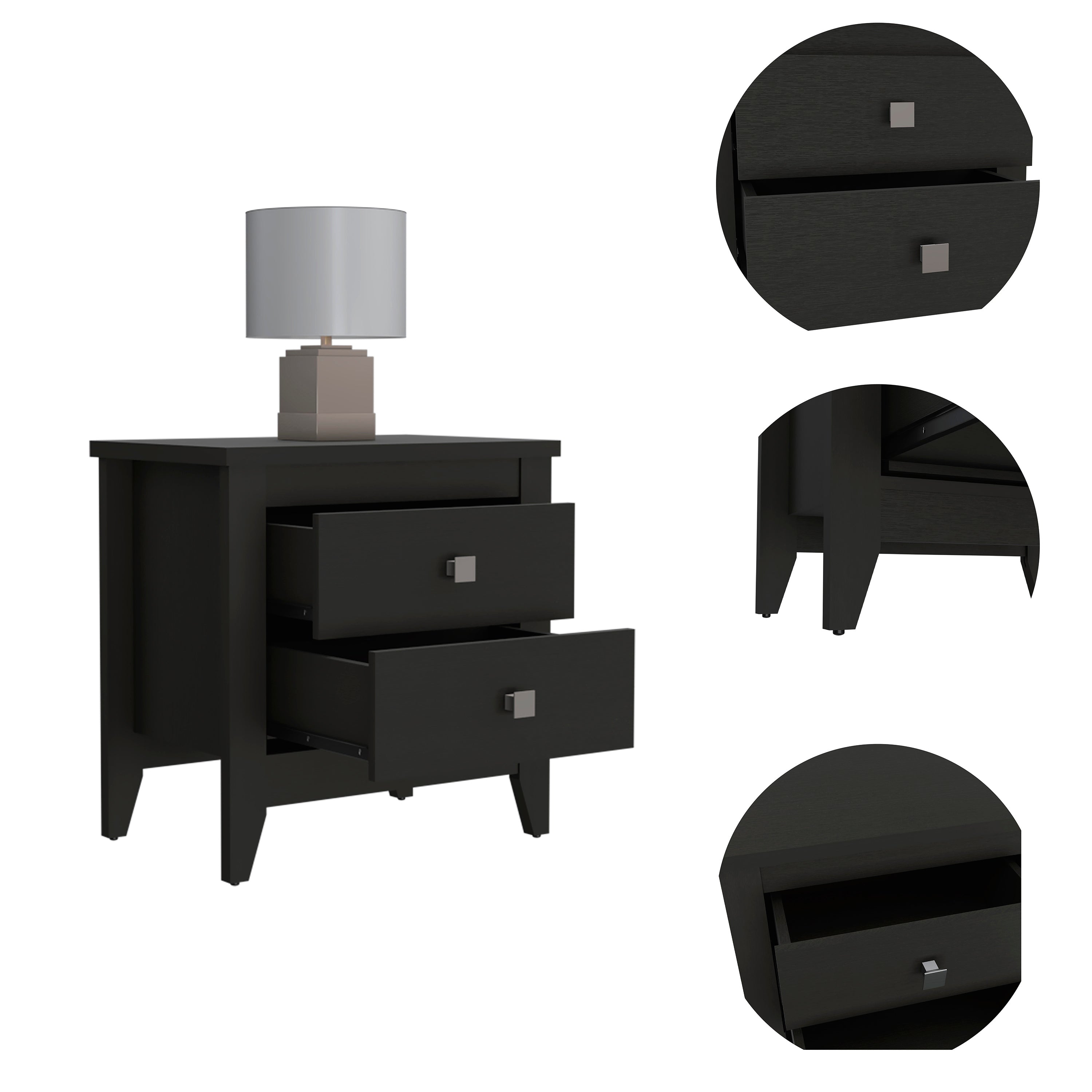 Breeze Four-Legged Modern Bedroom Nightstand