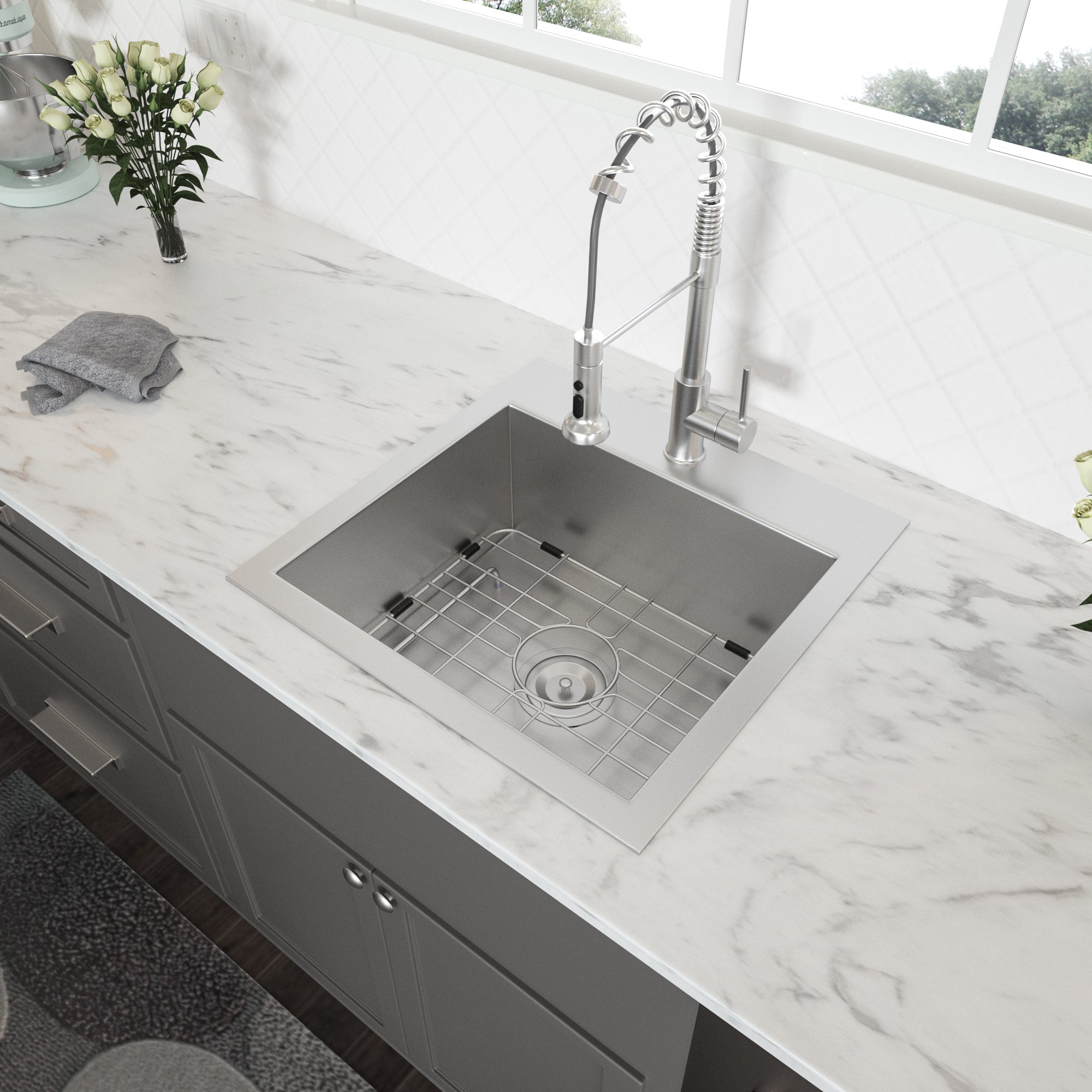 Laundry Sink - 22" x 22" Utility Sink