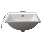 Modern Undermount Ceramic Bathroom Sink