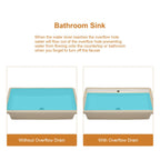 28"x14" White Ceramic Rectangular Undermount Bathroom Sink