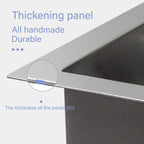 Single Bowl Undermount Workstation Kitchen Sink