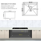 21 Inch Undermount Laundry Utility Sink